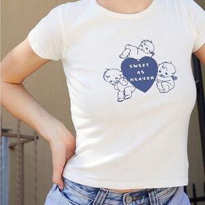 Brandy melville sweet as heaven baby tee!